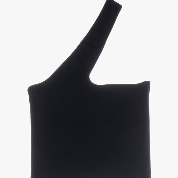 Helmut Lang Black Seamless Jersey Cutout Tank Top Size Medium/Large NWT - Picture 4 of 7